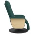 Sillón reclinable de masaje con reposapiés tela verde