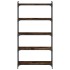 Librería 5 estantes madera ingeniería roble ahumado