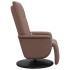 Sillón reclinable masaje con reposapiés cuero sintético