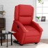 Sillón reclinable elevable cuero artificial