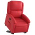 Sillón reclinable elevable cuero artificial