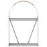Leñero de acero galvanizado marrón claro 80x45x120
