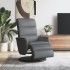 Sillón reclinable con reposapiés cuero sintético