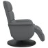 Sillón reclinable con reposapiés cuero sintético