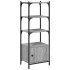 Librería 3 estantes madera ingeniería gris Sonoma