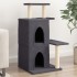 Rascador para gatos con postes de sisal gris oscuro 97