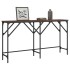 Mesa consola madera de ingeniería roble marrón 140x29x75
