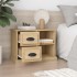 Mesita de noche color roble Sonoma 60x35,5x45