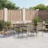 Set comedor jardín 7 pzas y cojines ratán sintético