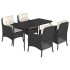 Set de muebles jardín 5 pzas con cojines ratán sintético