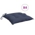 Cojines para silla 4 uds tela Oxford azul marino 40x40x7