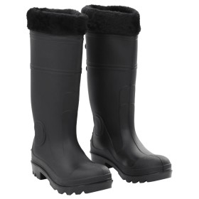 Botas de agua con calcetines extraíbles negro número 39