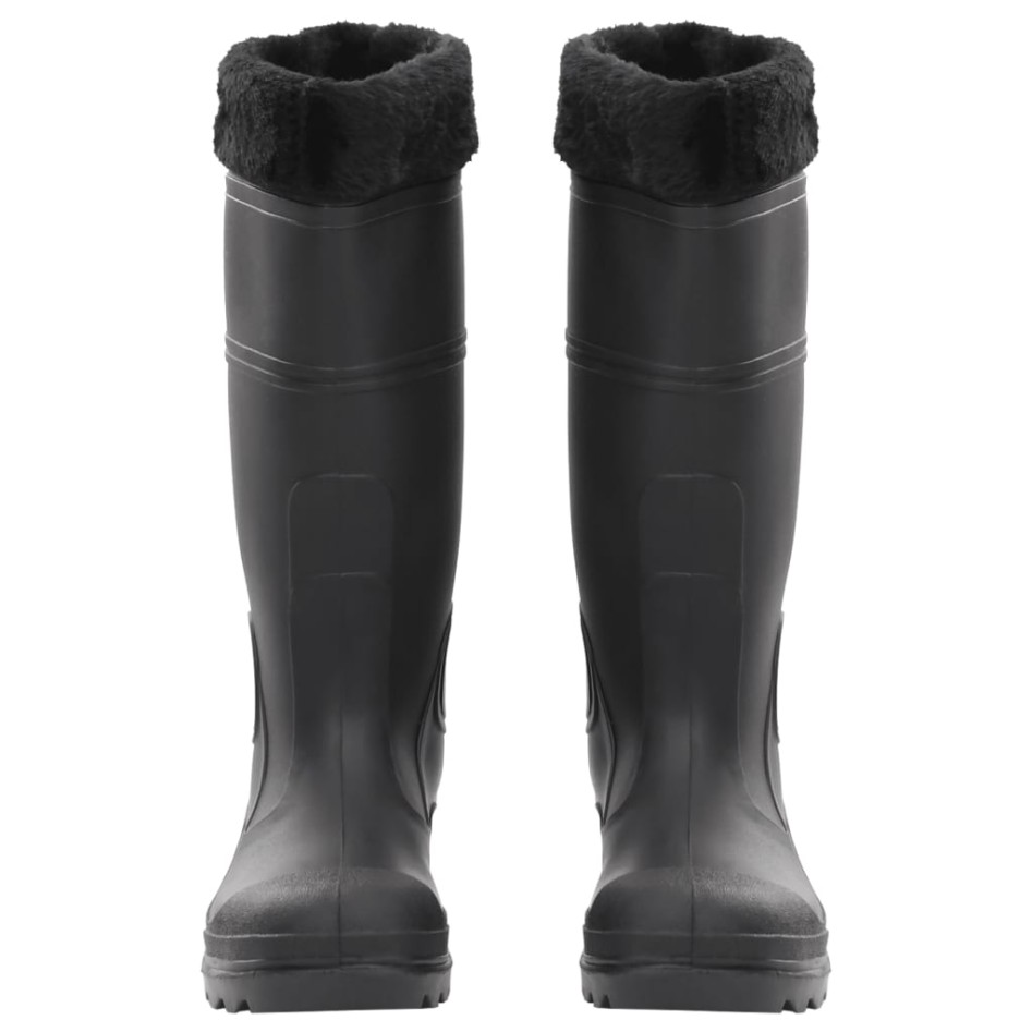 Botas de agua con calcetines extraíbles negro número 39