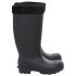 Botas de agua con calcetines extraíbles negro número 39