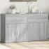Aparador de madera de ingeniería 2 uds gris Sonoma 60x31x70