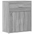 Aparador de madera de ingeniería 2 uds gris Sonoma 60x31x70