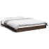 Estructura de cama sin colchón madera marrón roble 160x200