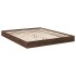 Estructura de cama sin colchón madera marrón roble 160x200
