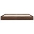 Estructura de cama sin colchón madera marrón roble 160x200