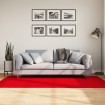 Alfombra de pelo corto suave lavable HUARTE rojo 100x200 cm