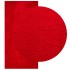 Alfombra de pelo corto suave lavable HUARTE rojo 100x200