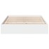 Cama con cajones madera de ingeniería blanca 140x190