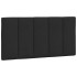Cama con colchón terciopelo negro 100x200