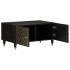 Mesa de centro de madera maciza de mango 80x50x40