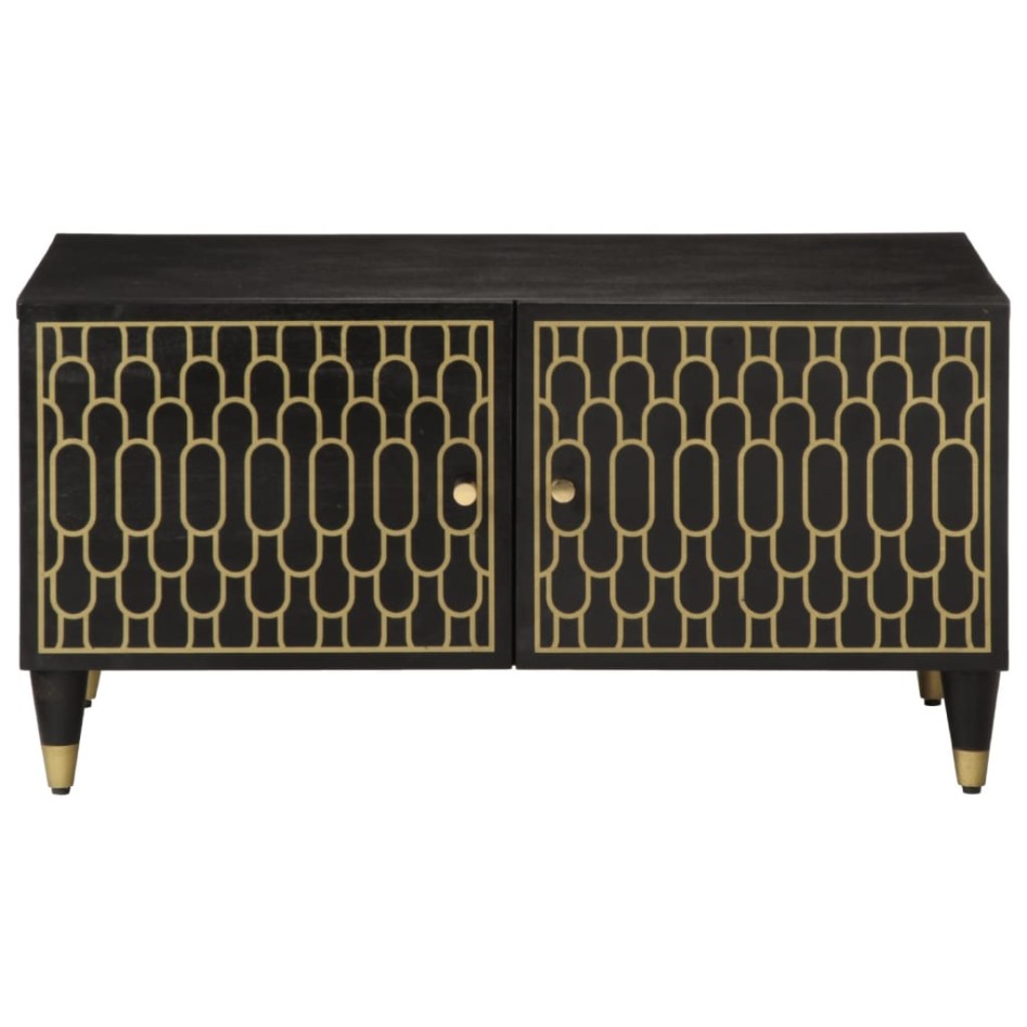 Mesa de centro de madera maciza de mango 80x50x40