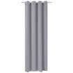 Cortina opaca con ojales de metal 270x245 cm gris