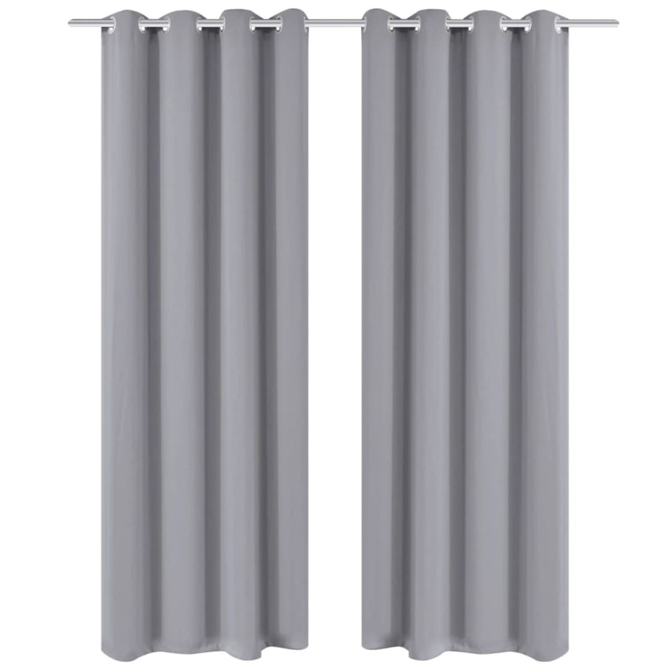 Cortina opaca con ojales de metal 270x245 cm