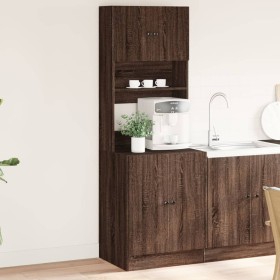 Mueble de cocina madera ingeniería marrón roble 60x50x180