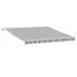 Toldo retráctil aluminio y tela gris antracita y blanco 4x3