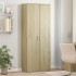 Aparador alto madera de ingeniería roble Sonoma 70x35x180