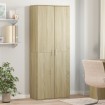 Aparador alto madera de ingeniería roble Sonoma 70x35x180 cm