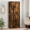 Aparador alto madera de ingeniería roble ahumado 70x35x180 cm
