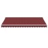 Toldo retráctil manual burdeos 450x300
