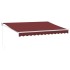 Toldo retráctil manual color burdeos 350x250