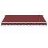 Toldo retráctil manual color burdeos 350x250
