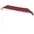 Toldo retráctil manual color burdeos 350x250
