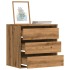 Cajonera de esquina madera ingeniería roble artisan 60x41x58