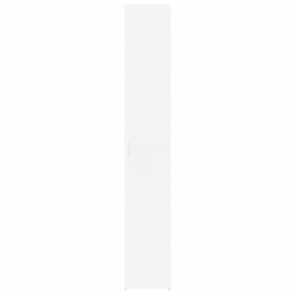 Aparador de madera de ingeniería blanco 30x42,5x185