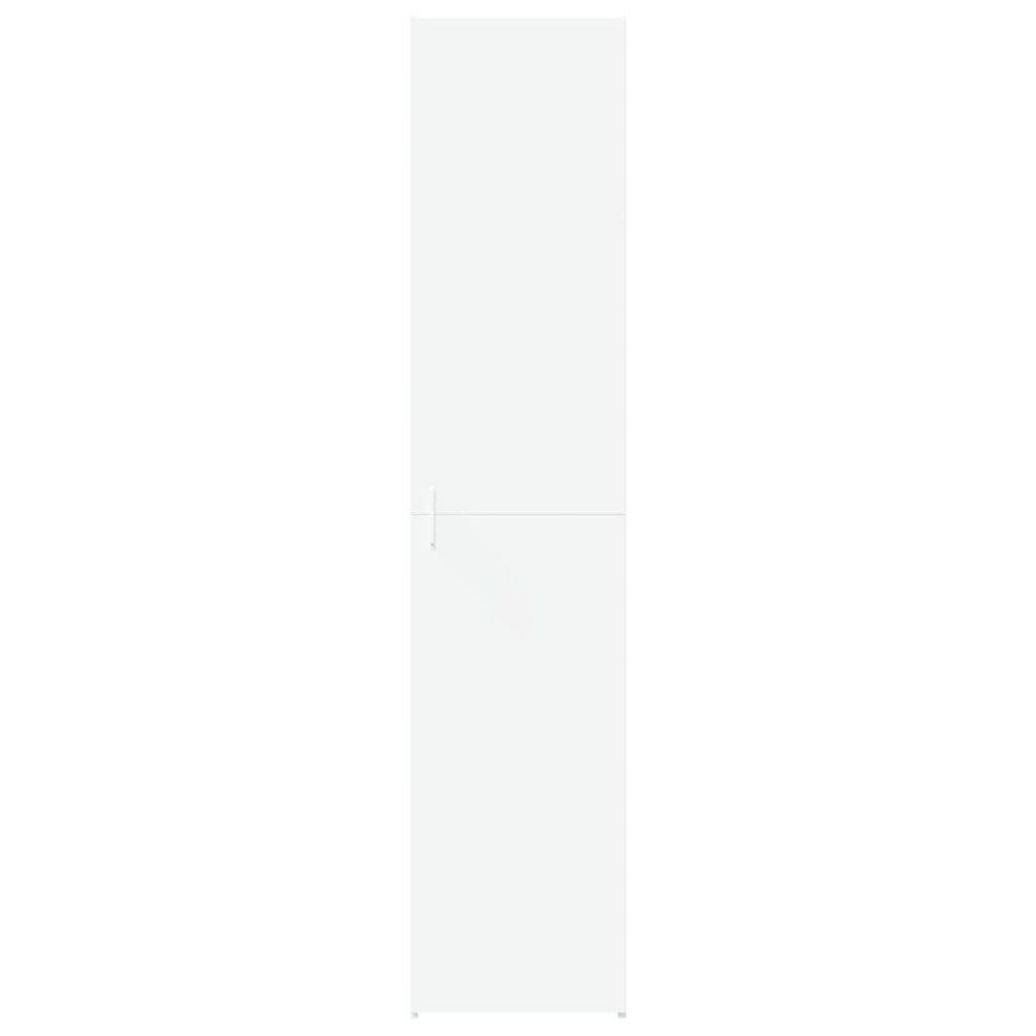Aparador de madera de ingeniería blanco 40x42,5x185