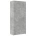 Aparador alto madera de ingeniería gris hormigón 80x42,5x249
