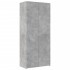 Aparador de madera de ingeniería gris hormigón 80x42,5x185