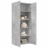 Aparador de madera de ingeniería gris hormigón 80x42,5x185