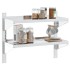 Estante de pared acero inoxidable plateado 75x30x60