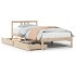 Estructura de cama sin colchón madera maciza pino 75x190