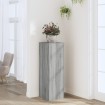 Soportes de plantas madera ingeniería gris Sonoma 33x33x100cm