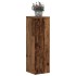 Soportes de plantas 2 uds madera roble envejecido 25x25x80